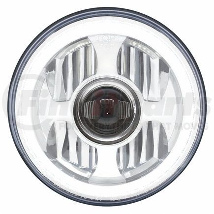 United Pacific 31496 7" High Power LED Projection Headlight With Dual Function LED Halo Ring