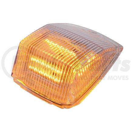 United Pacific 39972 36 LED Square Cab Light - Amber LED/Clear Lens