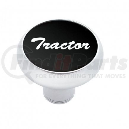 United Pacific 23418 "Tractor" Deluxe Air Valve Knob - Black Aluminum Sticker