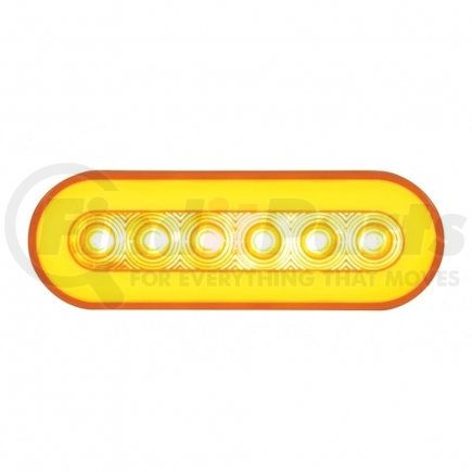 United Pacific 37129 LED 6" Oval Stop/Turn/Tail "GLO" Light Amber