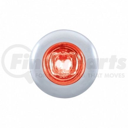 United Pacific 37145 2 LED Mini Clearance/Marker Light w/ Bezel - Red LED/Clear Lens