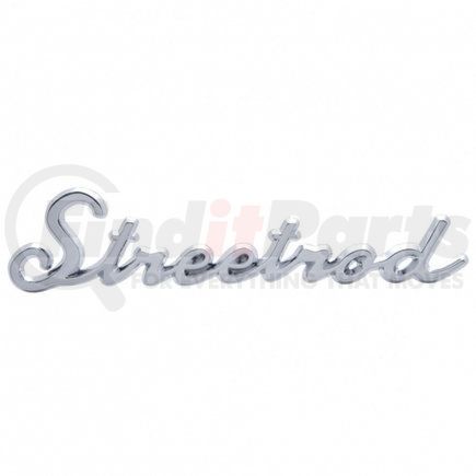 United Pacific A6202 Chrome "Streetrod" Script Emblem With Stud