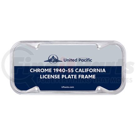 United Pacific 50089 License Plate Frame - for Vintage 1940-55 California Plates, Chrome