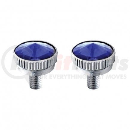 United Pacific 21759 5mm C.B. Mounting Bolt w/ Blue Diamond (2 Pack)