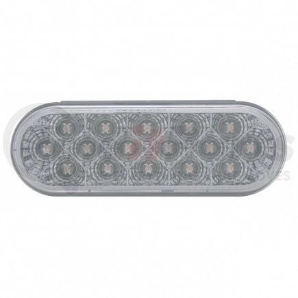United Pacific 39342 16 LED Oval Reflector Turn Signal Light - Amber LED/Clear Lens