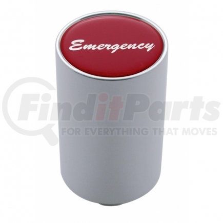 United Pacific 23740 "Emergency" 3" Air Valve Knob - Red Glossy Sticker
