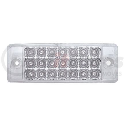 United Pacific 38296 21 LED Rectangular Clearance/Marker Light - Amber LED/Clear Lens