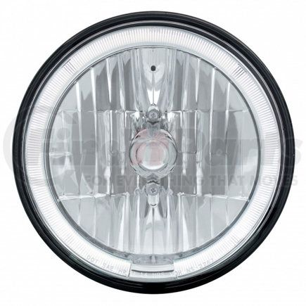 United Pacific 31285 7" Crystal Headlight w/ White LED Halo Ring