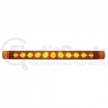 United Pacific 38463B 11 LED 17" Turn Signal Light Bar Only - Amber LED/Amber Lens