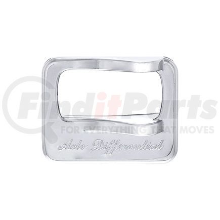 United Pacific 40970 Chrome Rocker Switch Cover For Peterbilt - Axle Differential