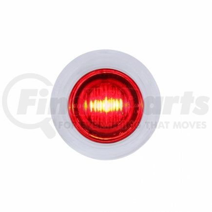 United Pacific 37968 3 LED Dual Function Mini Clearance/Marker Light w/ Bezel - Red LED/Red Lens