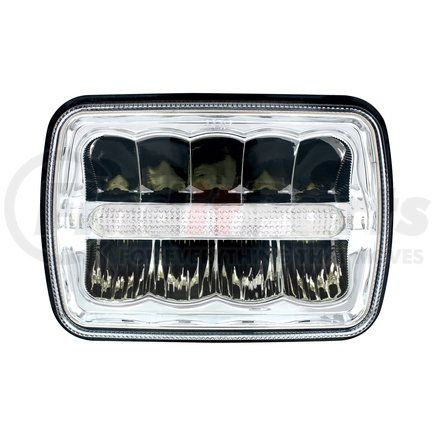 United Pacific 34122 5" X 7" 9 LED Rectangular Light With 6 White LED Light Bar