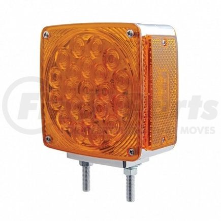 United Pacific 38710 45 LED Double Stud Double Face Turn Signal Light - Amber LED/Amber Lens