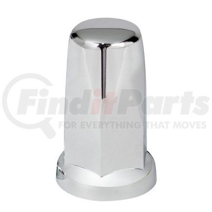 United Pacific 10059B 33mm X 3.25" Chrome Plastic Tall Nut Cover w/ Flange - Push-On