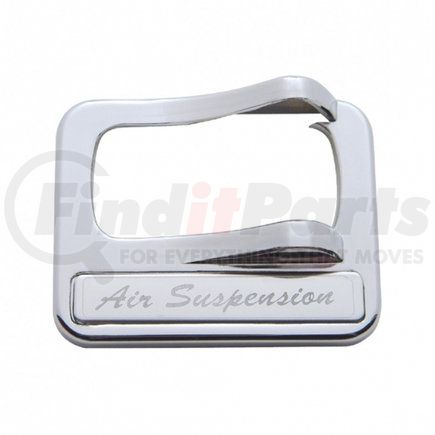 United Pacific 40977 Peterbilt Chrome Rocker Switch Cover w/ Stainless Plaque - Air Suspension