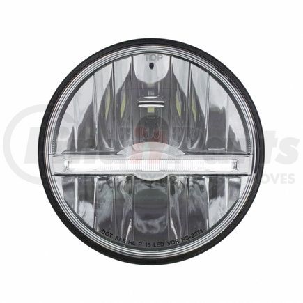 United Pacific 31267 9 LED 5.75" LED Headlight w/ White LED Position Light Bar