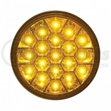 United Pacific 39700 19 LED 4" Reflector Turn Signal Light - Amber LED/Amber Lens