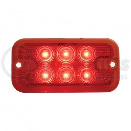 United Pacific 39333B 6 LED Dual Function Light - Red LED/Red Lens