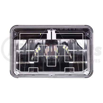 United Pacific 34136 4" X 6" Heated LED Headlight High Beam With Polycarbonate Lens and Housing