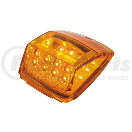 United Pacific 39527 17 LED Reflector Square Cab Light - Amber LED/Amber Lens