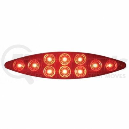 United Pacific 38797B 10 LED "Cat's Eye" Stop, Turn & Tail Light - Red LED/Red Lens