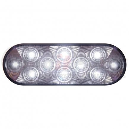 United Pacific 38829 10 LED 6" Oval Auxiliary/Utility Light - White LED/Clear Lens