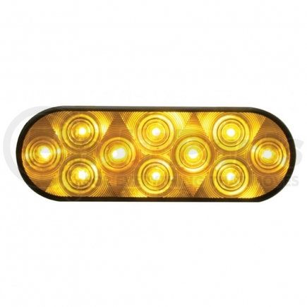 United Pacific 38775 10 LED 6" Oval Turn Signal Light - Amber LED/Amber Lens