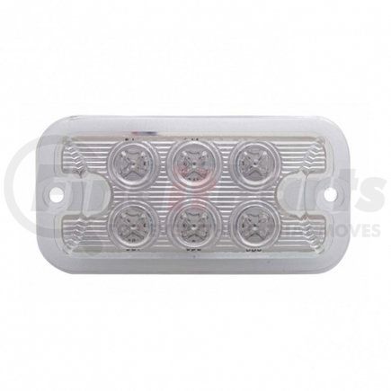 United Pacific 39335 6 LED Dual Function Light - Red LED/Clear Lens