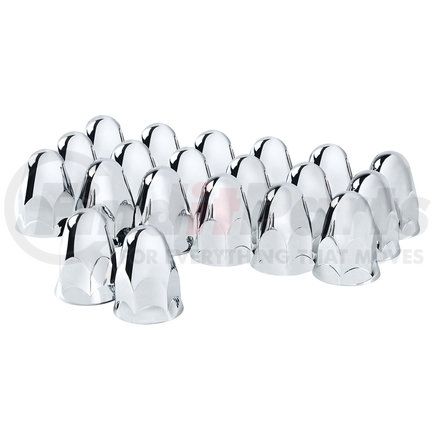 United Pacific 10046 Chrome Plastic Nut Cover (20 Pack)