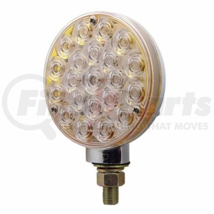 United Pacific 38125 21 LED Single Face Turn Signal Light - Red LED/Clear Lens