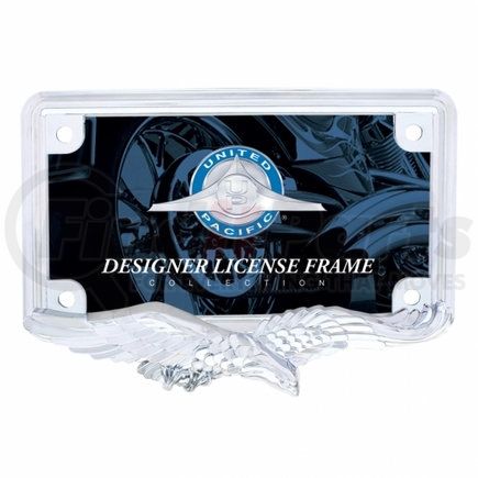 United Pacific 50118 Chrome Eagle Motorcycle License Plate Frame