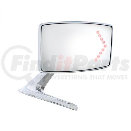 United Pacific F676804 Exterior Mirror with Convex Glass And LED Turn Signal For 1967-68 Ford Mustang