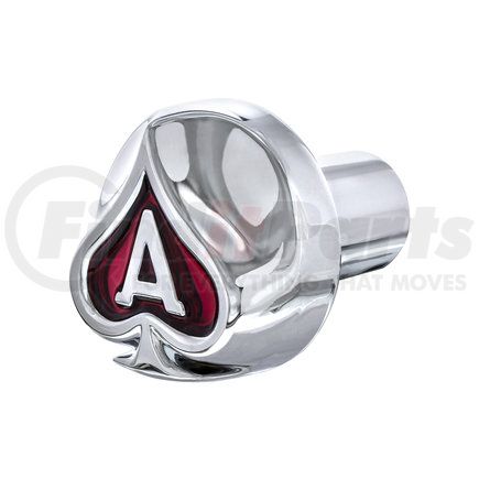 United Pacific 23699 Air Valve Knob - Chrome Ace Of Spades