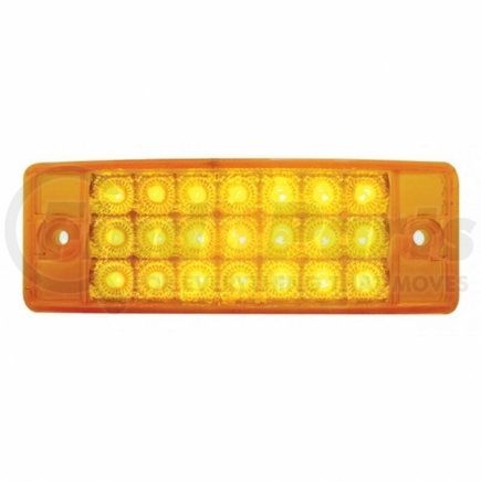 United Pacific 38256B 21 LED Reflector Rectangular Clearance/Marker Light - Amber LED/Amber Lens