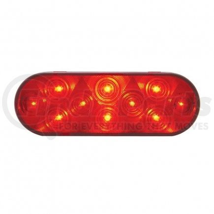 United Pacific 38774B 10 LED 6" Oval Stop, Turn & Tail Light - Red LED/Red Lens