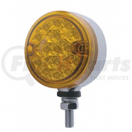 United Pacific 39567 15 LED 3" Dual Function Reflector Single Face Light - Amber LED/Amber Lens