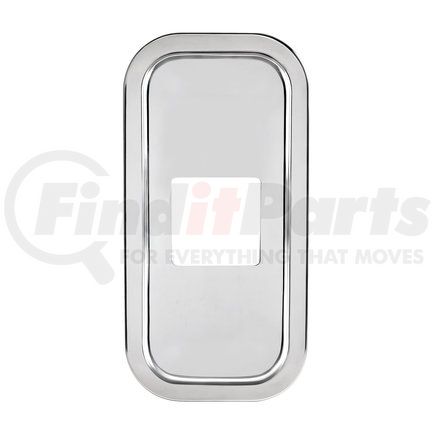 United Pacific 21733 Peterbilt Stainless Steel Shift Plate Cover - 4 7/8" x 4 13/16" Opening