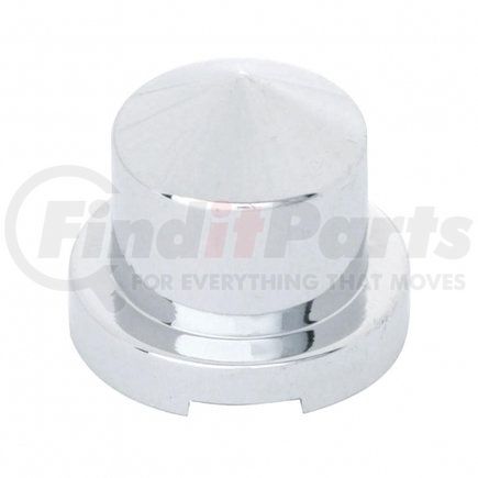 United Pacific 10077P 7/16" x 3/4" Chrome Plastic Pointed Nut Cover - Push-On (10 Pack)