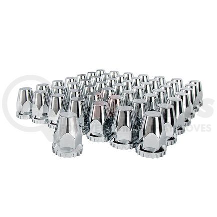 United Pacific 10064CB 33mm x 2 3/4" Chrome Plastic Original Nut Cover - Thread-On (60 Pack)