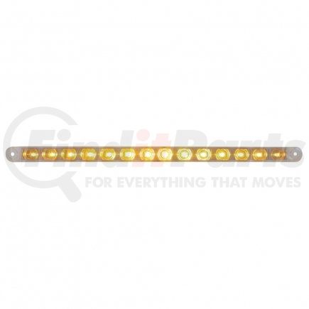 United Pacific 38948 14 LED 12" Turn Signal Light Bar - Amber LED/Clear Lens