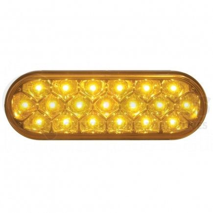 United Pacific 39704 19 LED 6" Oval Reflector Turn Signal Light - Amber LED/Amber Lens