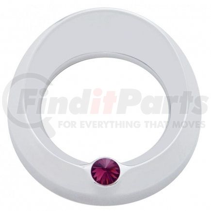 United Pacific 40669 Freightliner/Peterbilt Signature Speed/Tachometer Gauge Cover w/ Visor - Purple Diamond