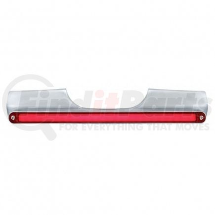 United Pacific 71006 Motorcycle Rear Signal Light Bar w/ 24 LED 12" GLO Light Bar - Red LED/Red Lens