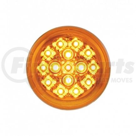 United Pacific 37117 15 LED 2 3/8" Harley Turn Signal Light - Amber LED/Amber Lens
