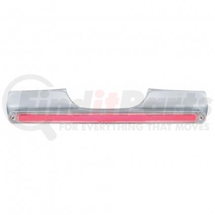 United Pacific 71007 Motorcycle Rear Signal Light Bar w/ 24 LED 12" GLO Light Bar - Red LED/Clear Lens