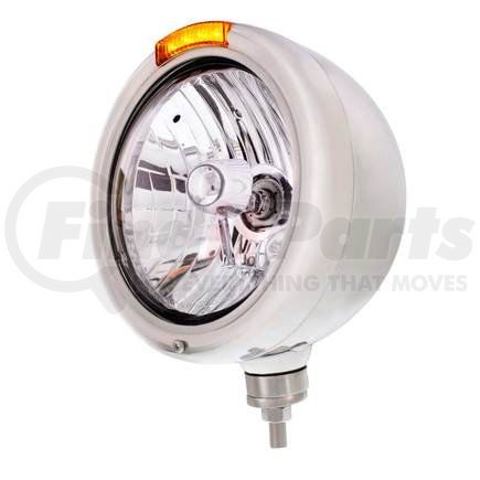 United Pacific 31758 Classic Headlight Crystal H4 Bulb and LED Turn Signal