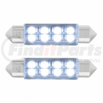United Pacific 36598 8 SMD High Power Micro LED 211- 2 Light Bulb - White (2 Pack)