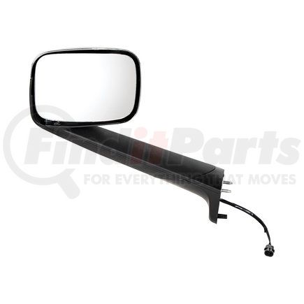 United Pacific 42844 Chrome Hood Mirror With Heated Lens For 2018-2021 Freightliner Cascadia - Driver Side