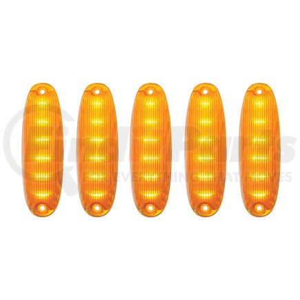 United Pacific 36821 6 Amber LED Cab Lights For 2008-2017 Freightliner Cascadia - Amber Lens (5 Pack)