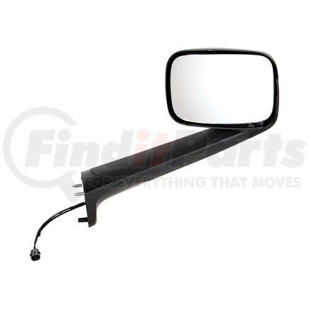 United Pacific 42847 Black Hood Mirror With Heated Lens For 2018-2021 Freightliner Cascadia - Passenger Side